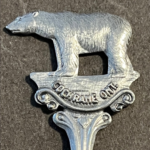 90 Silver Marked Decorative Spoon with Bear Handle 4.5”Cochrane Ont - Picture 3 of 5